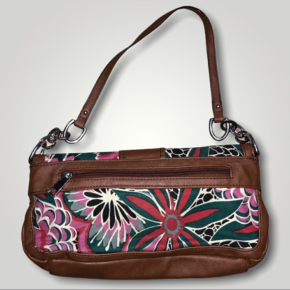 Kate Landry Shoulder Bag Canvas & Leather - Picture 2 of 8